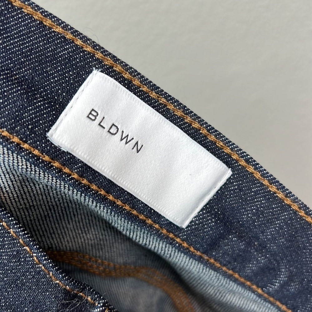 NWOT BLDWN Brie Denim Shorts High Rise Jean Dark Wash 29 - Picture 3 of 5